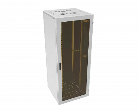 Шкаф телекоммуникационный напольный МИКсистем серия ECO+ 19" 48U 800*800 дверь стекло серый